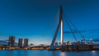 Rotterdam modern architecture and skyline