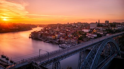 Porto riverside and colorful architecture