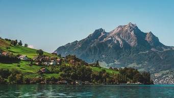 Lucerne Chapel Bridge and historic architecture
